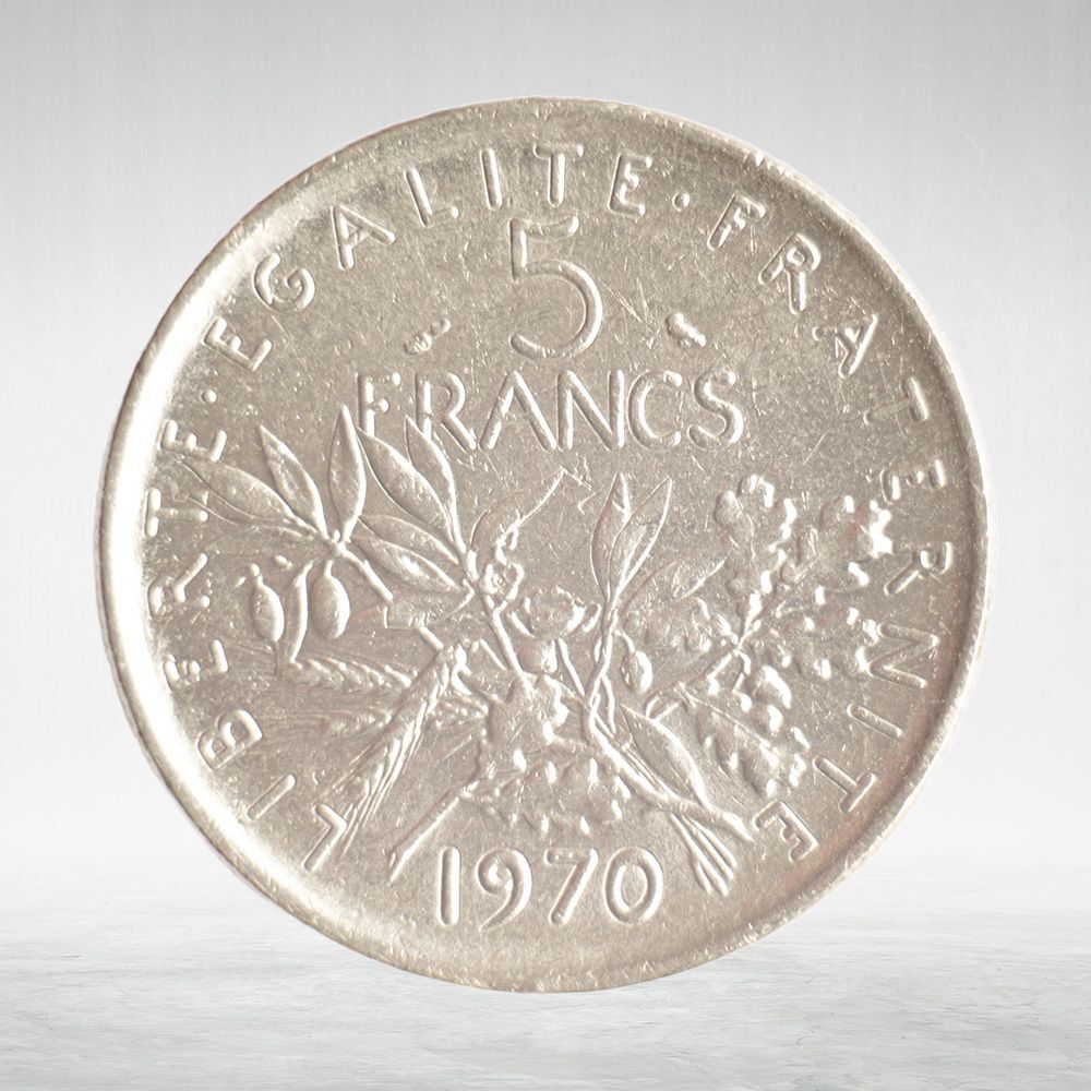 France, 5 Francs 1970 - Signature "O. Roty", VF