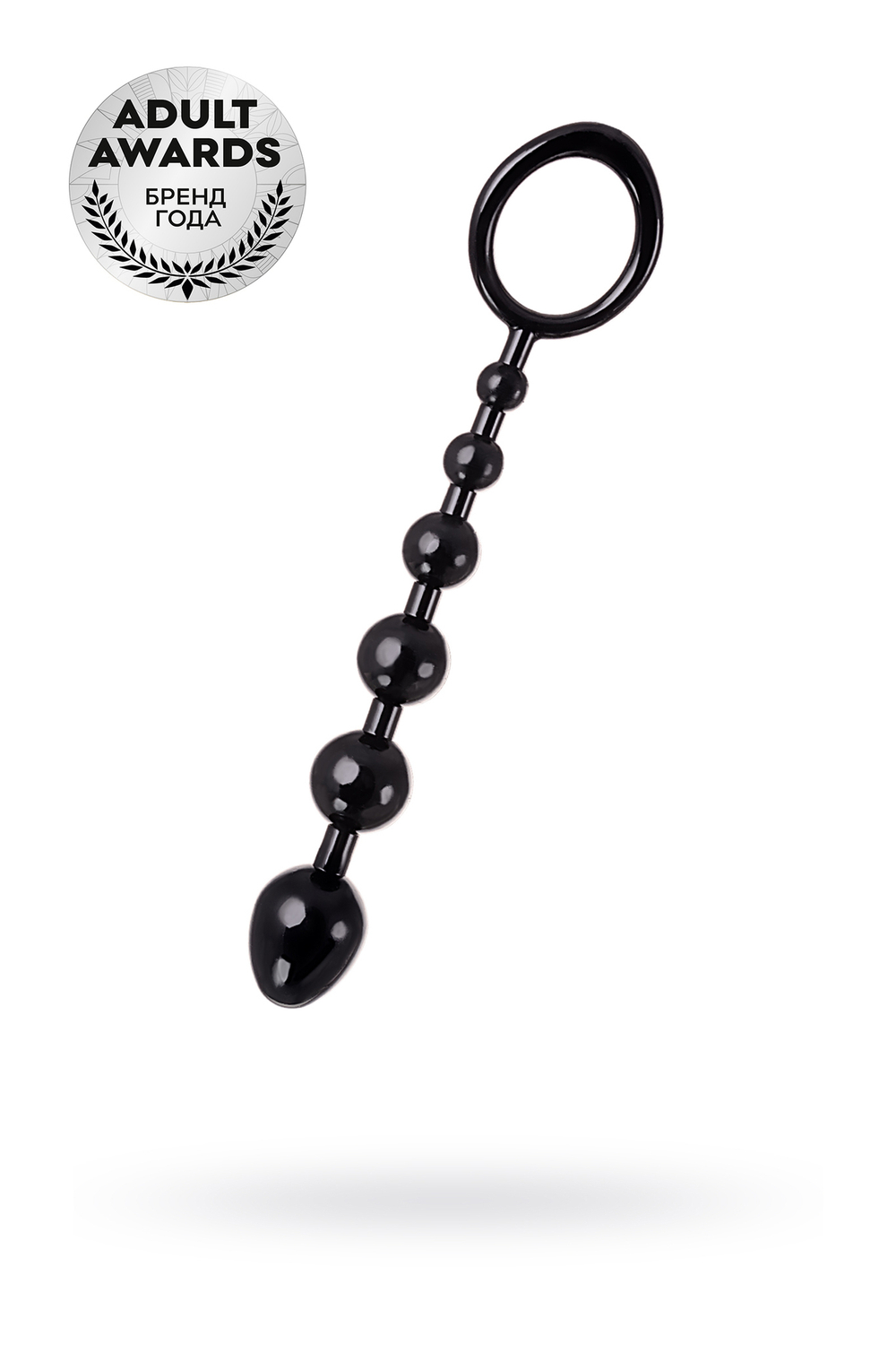 Анальная цепочка Toyfa A-toys M черная 19,8 см