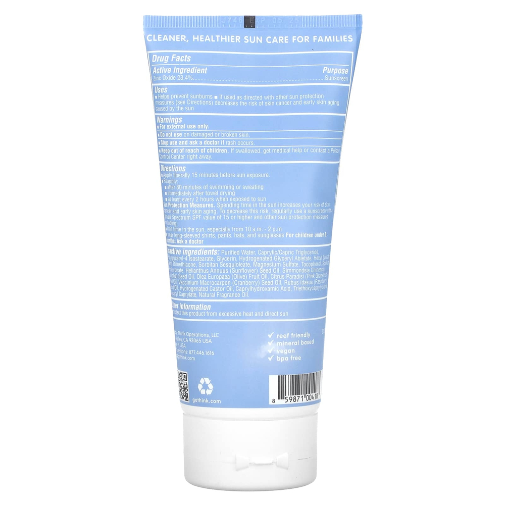 think, Thinksport, солнцезащитное средство, SPF 50+, 177 мл (6 жидк. унций)
