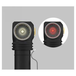 Налобный фонарь Armytek Wizard C2 WR Magnet USB (теплый свет) — широкий угол засветки 70°/120° с TIR-линзой, защищённой закалённым стеклом.