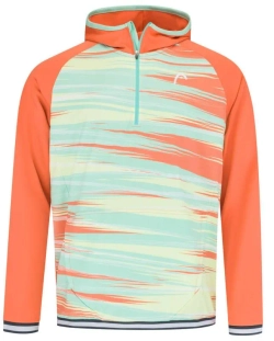 Куртка теннисная Head Topspin Hoodie - pastell green/print vision