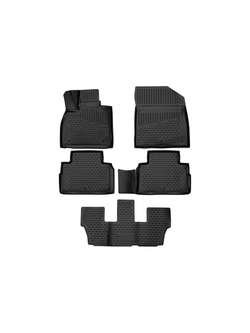 Коврики в салон для HYUNDAI Palisade (I) 2018- Внед, 8мест, 5шт. (полиуретан) ELEMENT3DA58778210H