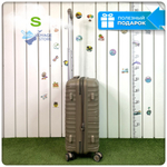 Маленький чемодан IMPREZA GRAPHIC с расширителем, Бежевый