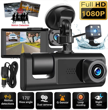 Видеорегистратор с тремя камерами Blackbox DVR С6