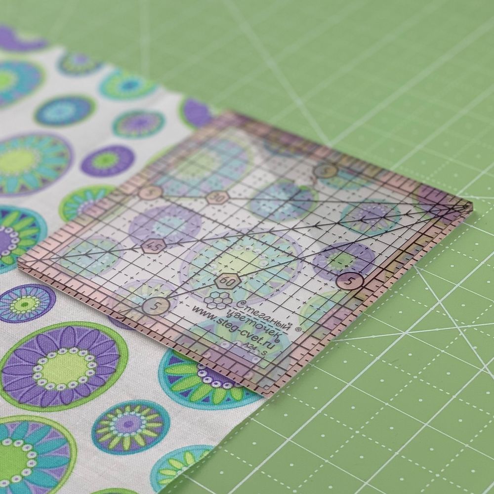 Линейка для пэчворка, 10х10см (арт. A24-S)