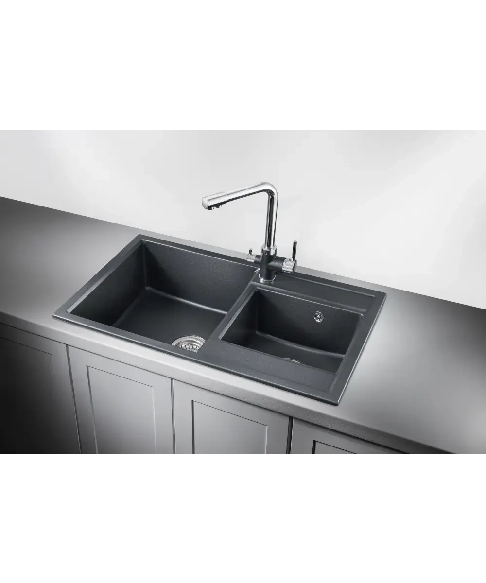 Кухонная мойка Kuppersberg MODENA 80 NL 1,5B ANTHRACITE фото 2