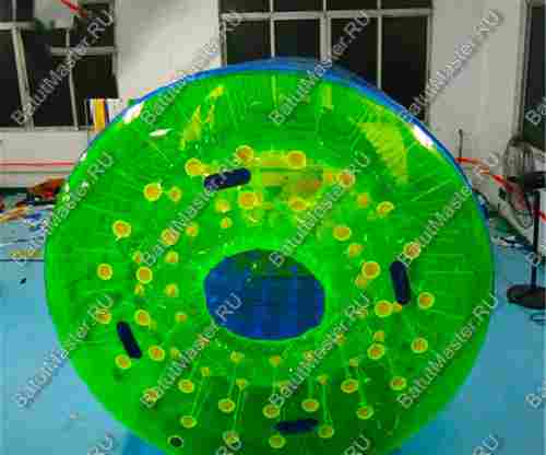 Аттракцион Водный роллер (Гидророллер) "Сине-зеленый" ПВХ 2,4*2,2*2,2 м