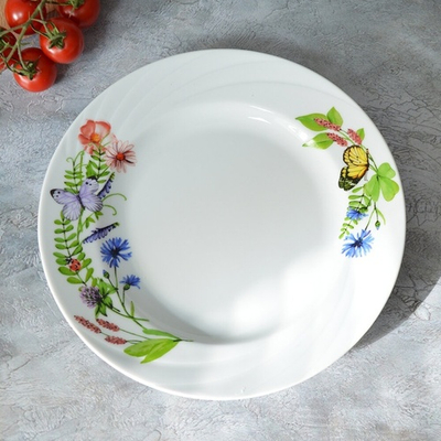 Тарелка 240мм мелкая форма Голубка Нимфа