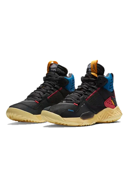 NIKE UNION LA X JORDAN DELTA MID 'OFF NOIR' OFF NOIR/BRIGADE BLUE-DARK SMOKE GREY-LIGHT FUSION RED DA1951-001