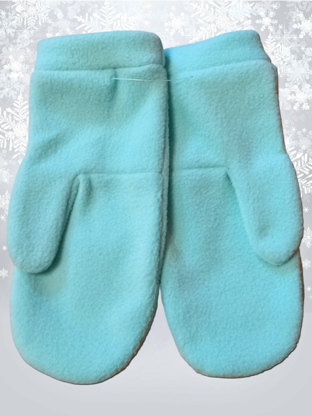 50051 Варежки детские флисовые мятные (16)