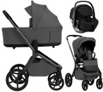Коляска 3 в 1 Sweet Baby SBL Orso New + автокресло Premier Black New Dark Grey