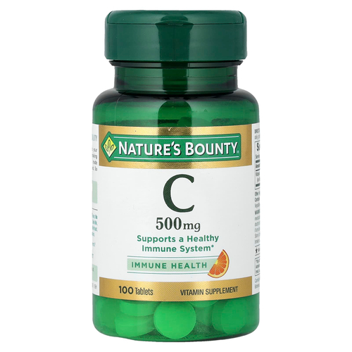 Nature's Bounty, витамин C, 500 мг, 100 таблеток