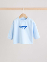 Лонгслив и брюки в комплекте для малышей Next E48-220, Бежевый, Голубой