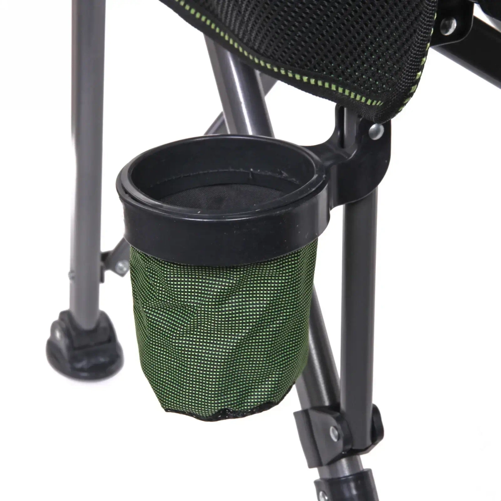 Кресло складное с подлокотниками до 120кг 64*53*90 см зеленое