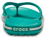 Шлепанцы Crocs Crocband Flip Tropical Teal/White