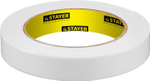 STAYER 19 мм, 5 м, белая, на вспененной основе, двухсторонняя клейкая лента, Professional (12231-19-05)