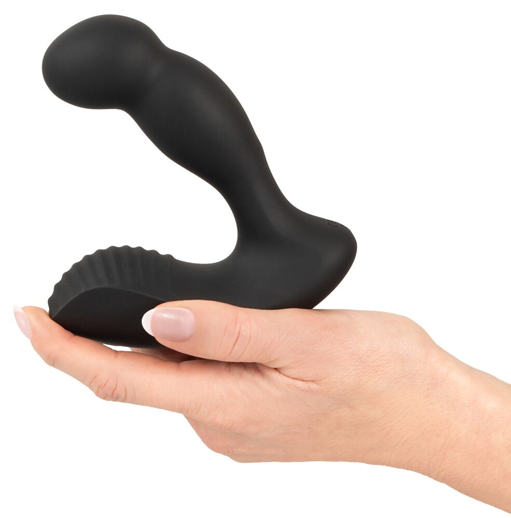 Черный вибростимулятор простаты RC Prostate Massager - 13,1 см. (Цвет: черный)