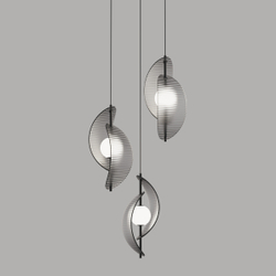 Подвесной светильник MD24030035-3A black/smoky