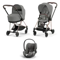 Детская коляска Cybex Mios 3 в 1 Mirage Grey Rosegold