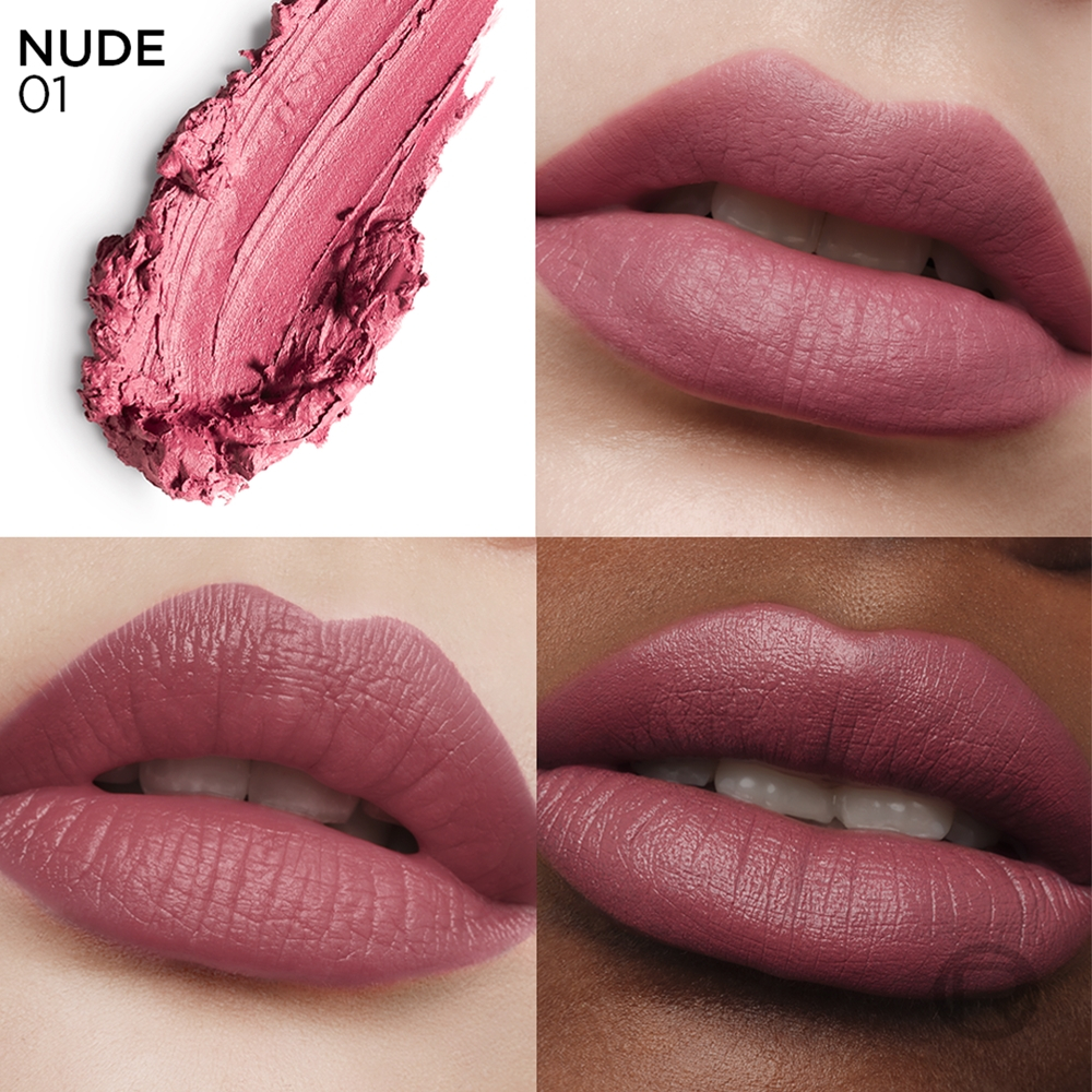 L’Oreal Paris x Mugler - Полуматовая помада с увлажняющим действием оттенок 01 Nude, 1 g