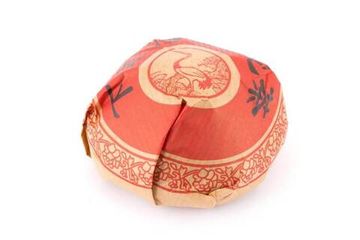 Sheng puer 2010 "Lux" brand "Pine and Crane" factory "Xiaguan" nest 100 g