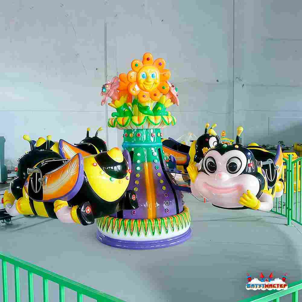 Электрическая Аттракцион карусель «Пчёлки», 4×4×1,9 м