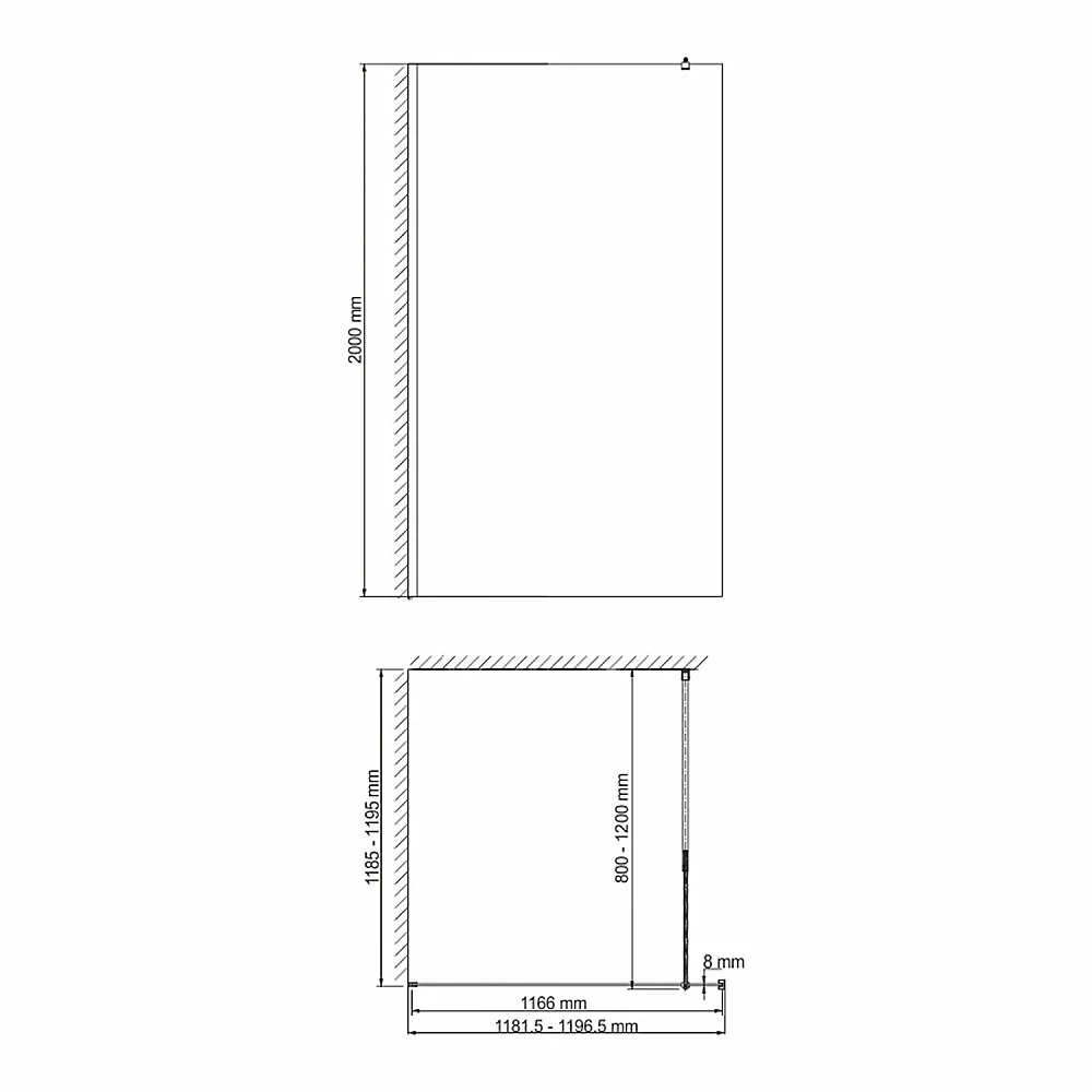 Душевое ограждение WasserKRAFT Rur 30W40 120 стекло прозрачное/профиль серебристый