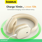 Наушники Baseus Bowie H1 Noise-Cancelling Creamy White (NGTW230202)