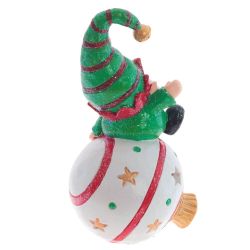 GAEM Фигурка декоративная "Гном" с подсветкой (LR44 2 шт), L10 W9 H18 см, 2в.