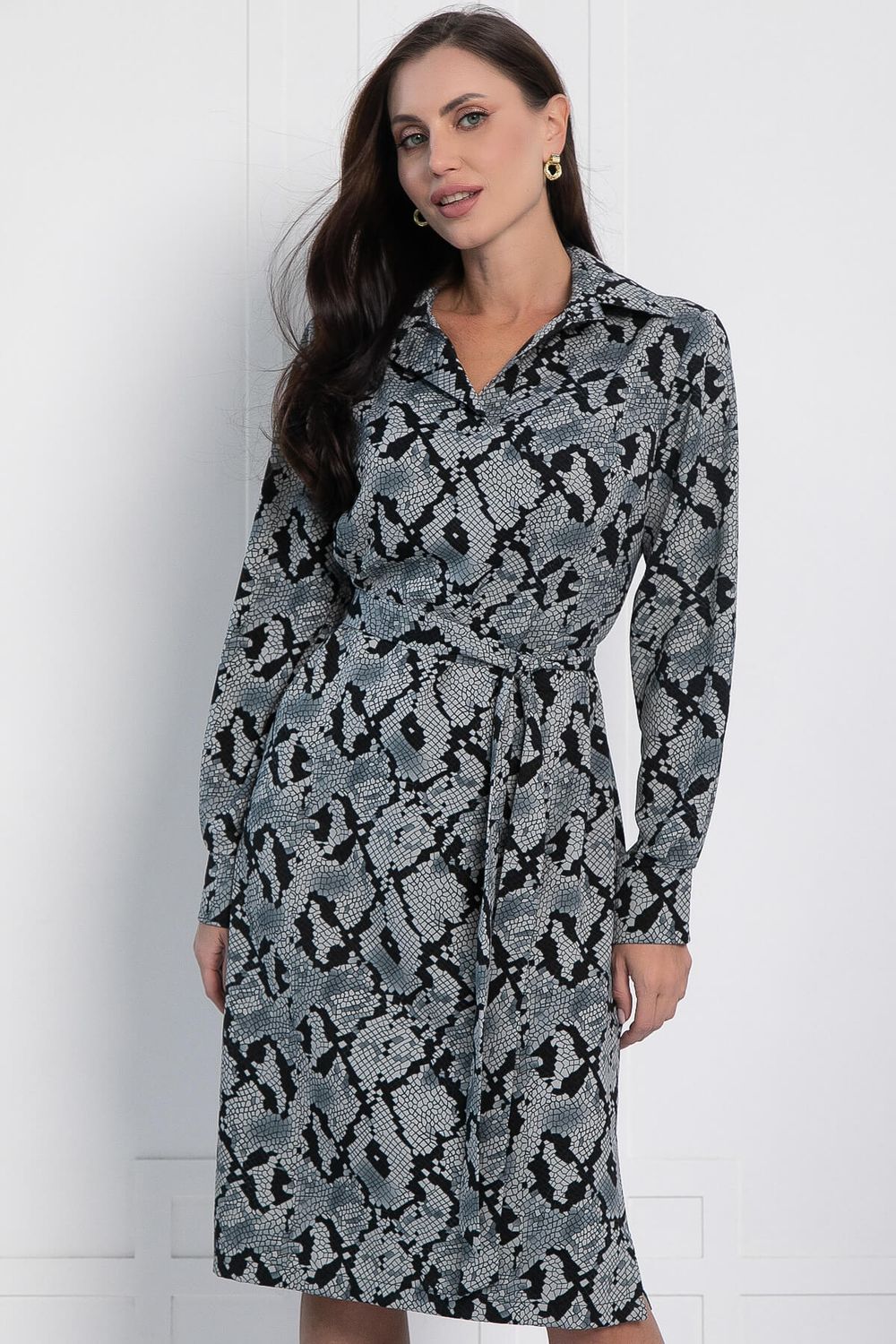 Платье Королевская кобра (серое) П12649-15 LT Collection