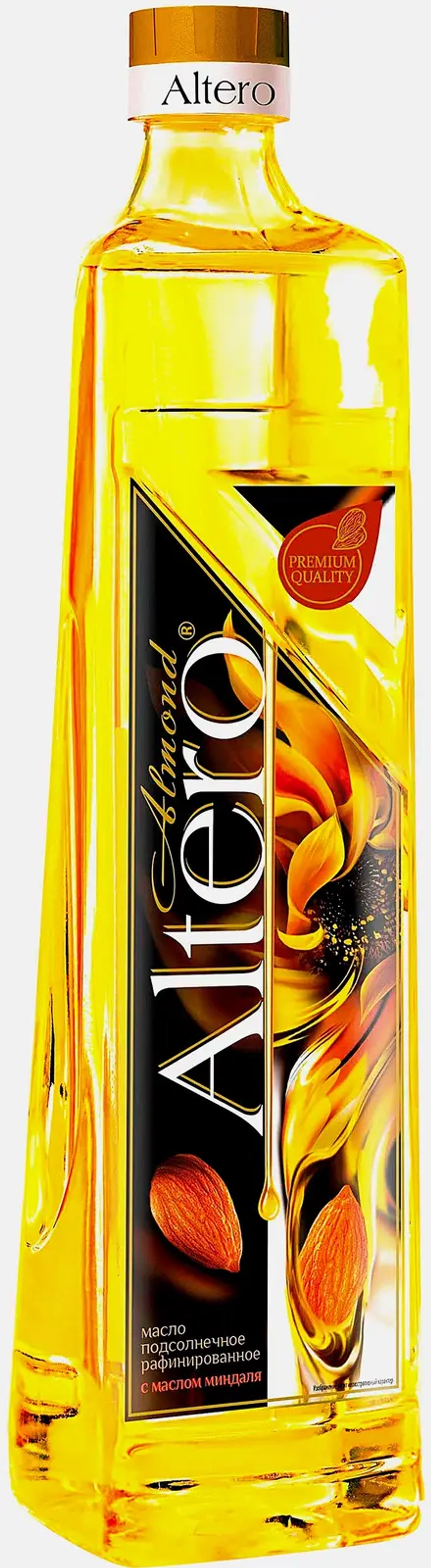 Масло подсолнечное Altero Almond с добавлением миндального масла 810мл