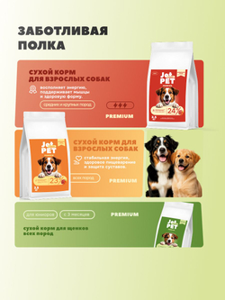 Jet Pet Classic корм для щенков всех пород, говядина 12 кг