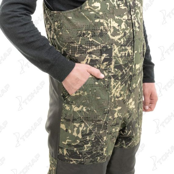 Костюм зимний ГОРКА полукомбинезон, алова/хаки р.54/182 Helios