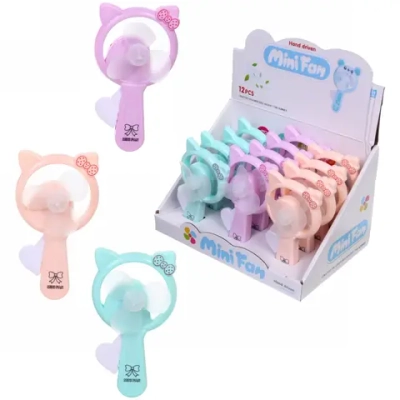 Вентилятор «Кошечка» 13*8см, микс