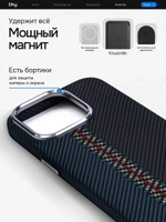 Карбоновый чехол на iPhone 13 Pro Max, цвет 217