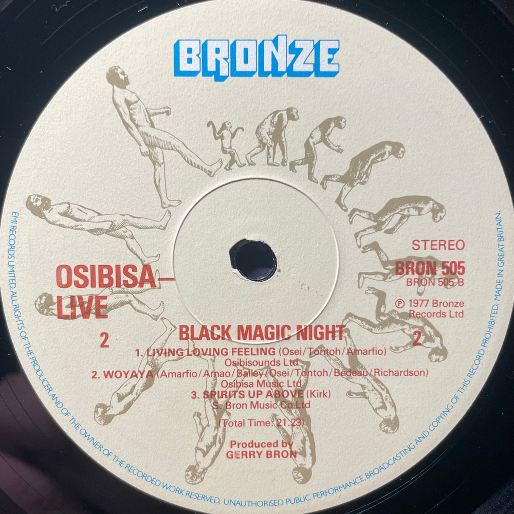 Osibisa ‎– Black Magic Night 2LP (Англия 1977г.)