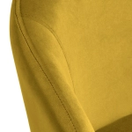 Стул-полукресло Bradex Home Emil горчичный с золотыми ножками