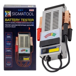 Тестер аккумуляторных батарей аналоговый 12V, 125A, 200Ah SIGMATOOL Sigmatool-8310