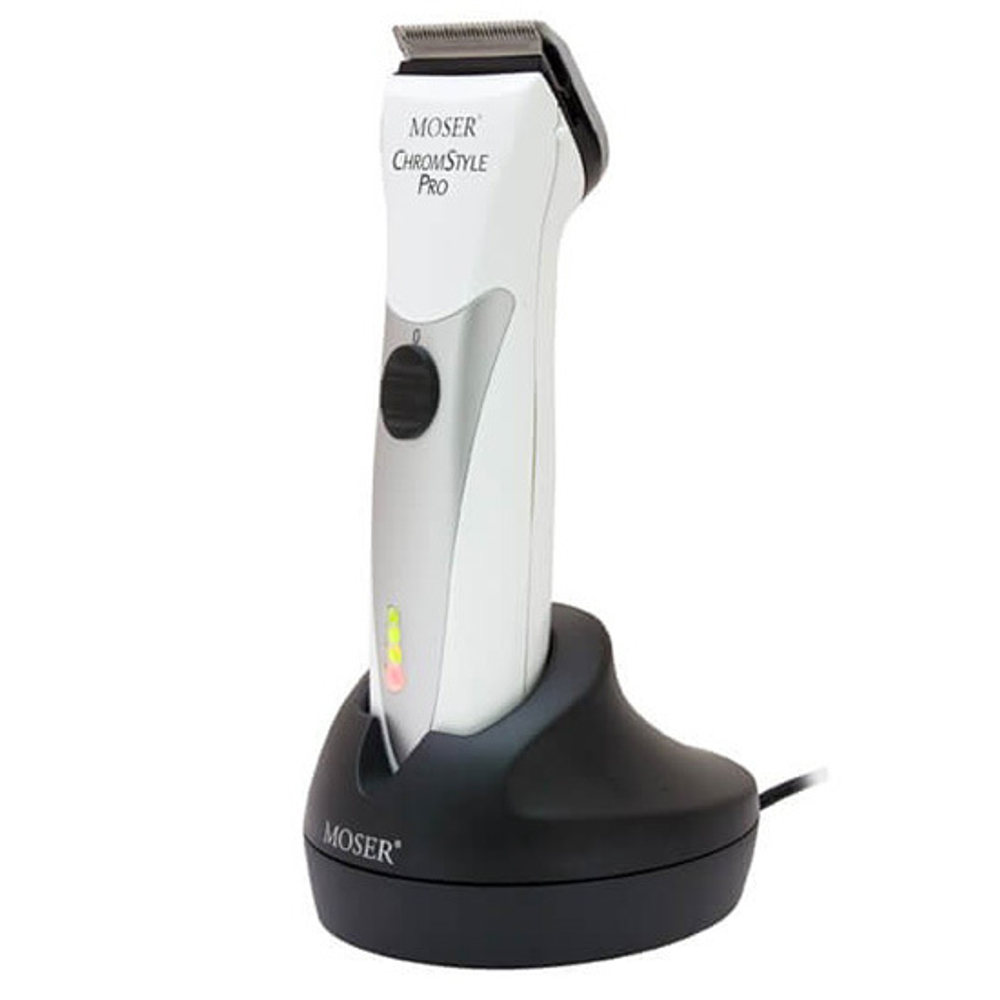 Машинка для стрижки волос с комбинированным питанием Moser ChromStyle Pro White 1871-0072