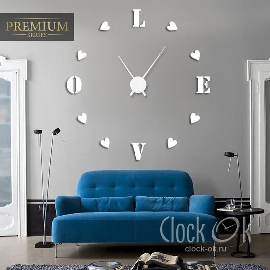 Настенные 3D часы Sweet Love