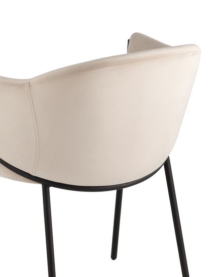 Стул Sid велюр молочный