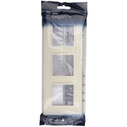 Рамка для розеток и выключателей ЭРА Elegance 14-5013-02 Classic, на 3 поста, слоновая кость