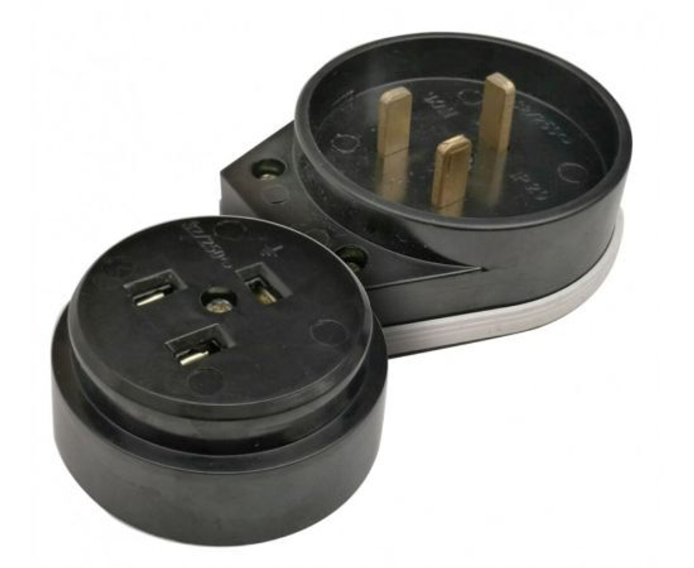 Разъем печной РШ/ВШ карболитовый 32А 250В черный 9114 IN HOME