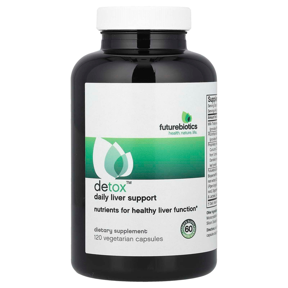 Futurebiotics, Detox™, добавка для ежедневной поддержки печени, 120 вегетарианских капсул