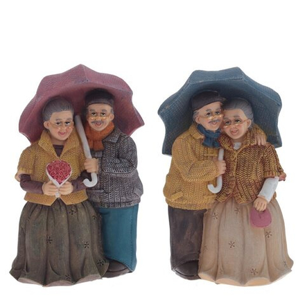 GAEM Фигурка декоративная "Бабушка с дедушкой", L12 W9,5 H18,5 см, 2в.