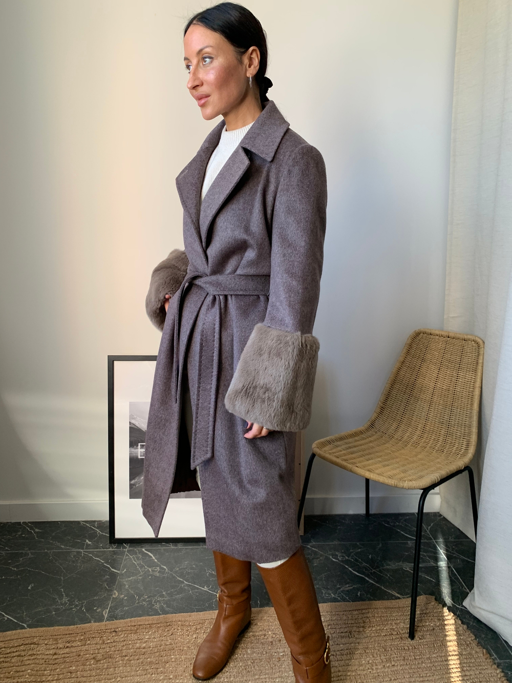 Кашемировое пальто MaxMara, S/M оригинал