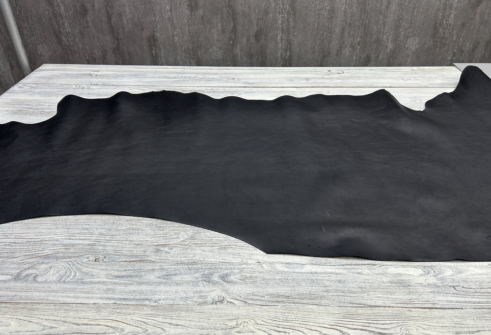 Меркурий цв. Черный / Mercury Nero, толщ. 1,6-1,8 мм, натуральная кожа