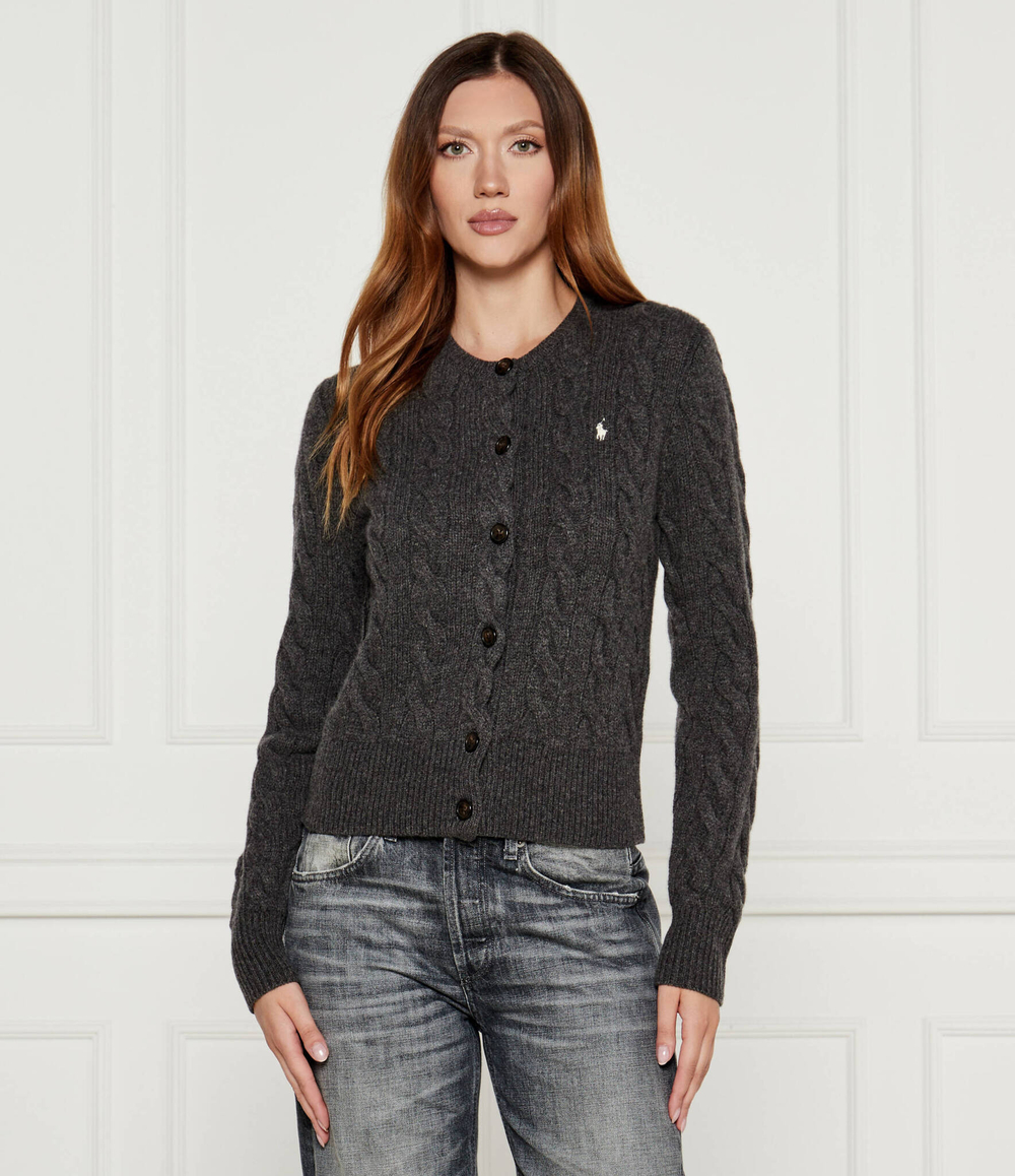 Хлопковый кардиган POLO RALPH LAUREN - серый(211910443)