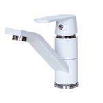 Смеситель для кухни 35к F4531 FRAP б/отв п/гайку Белый+хром