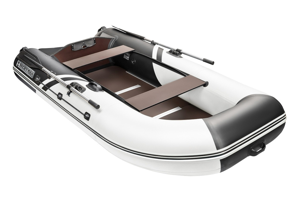 YACHTMAN-280 СК (Яхтман) белый-черный (лодка ПВХ под мотор с усилением)